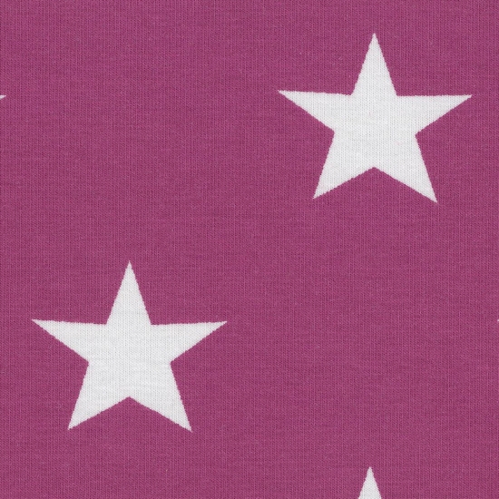 Jersey Swafing - Sterne - 3,5 cm - Beere